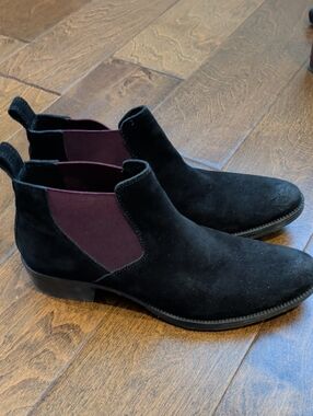Geox Suede Slip On Chelsea Boots